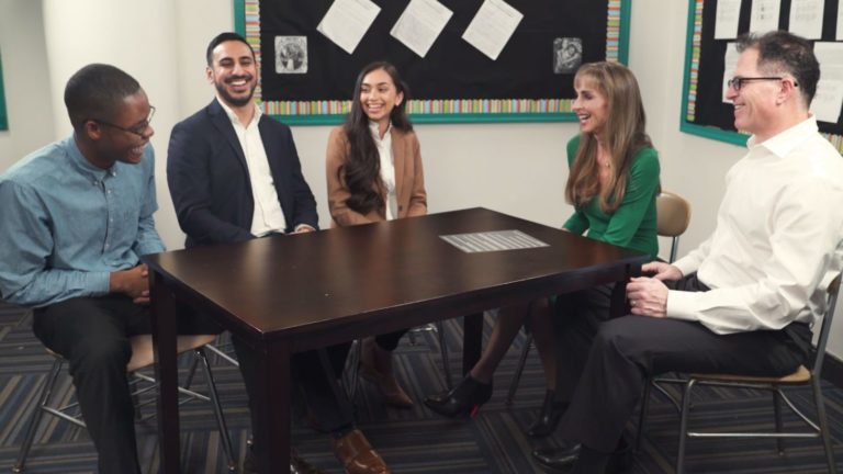 Michael and Susan Dell talk with Dell Scholars