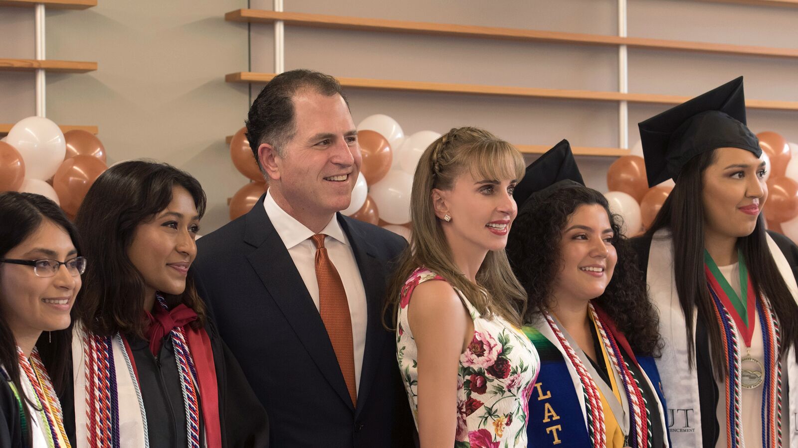 Michael and Susan Dell with Dell Scholars