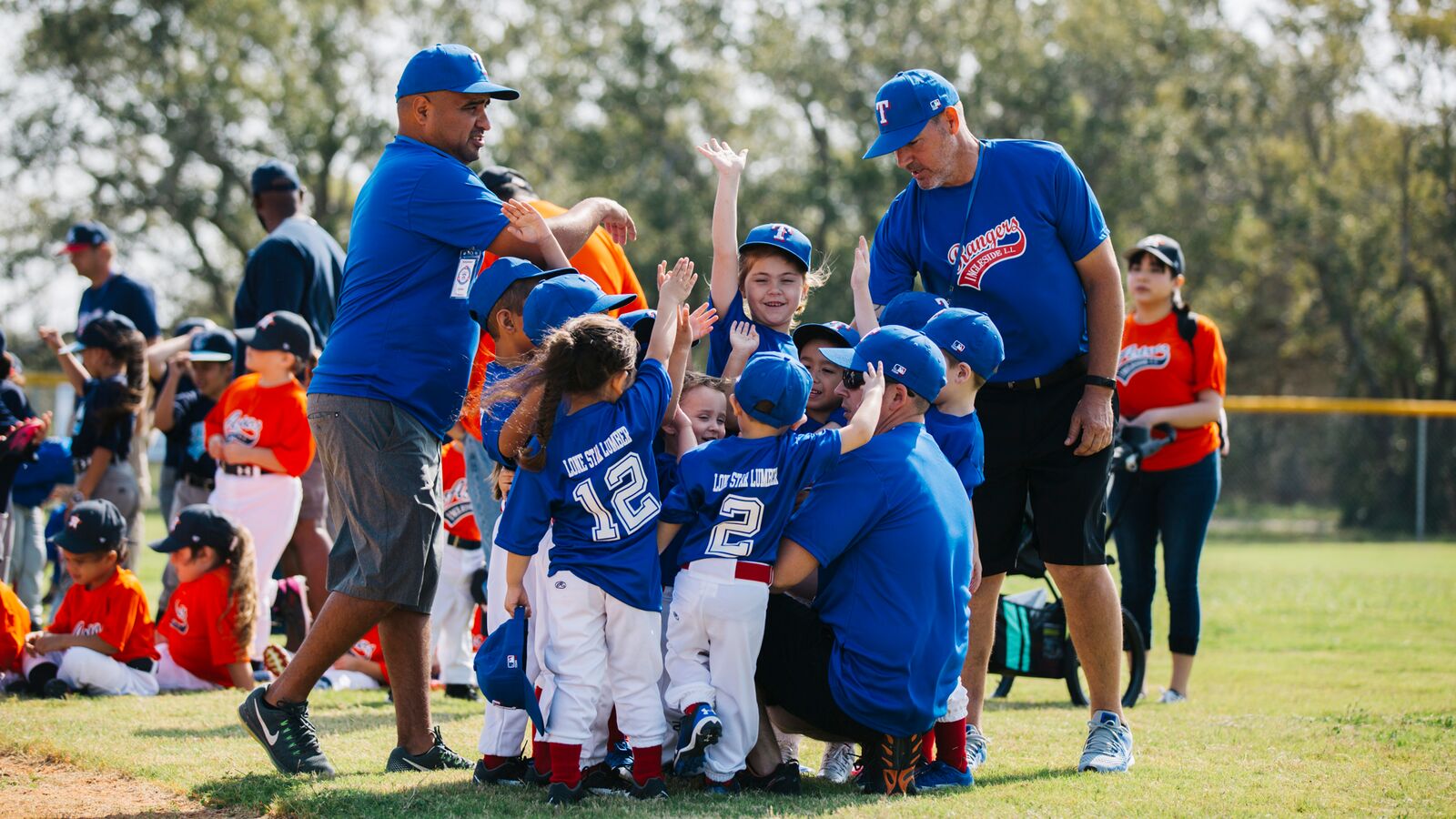 Children kick off the Little League season in Ingleside after the ballpark was repaired.