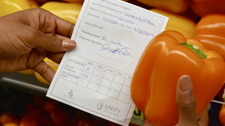 Prescription for fruits and vegetables